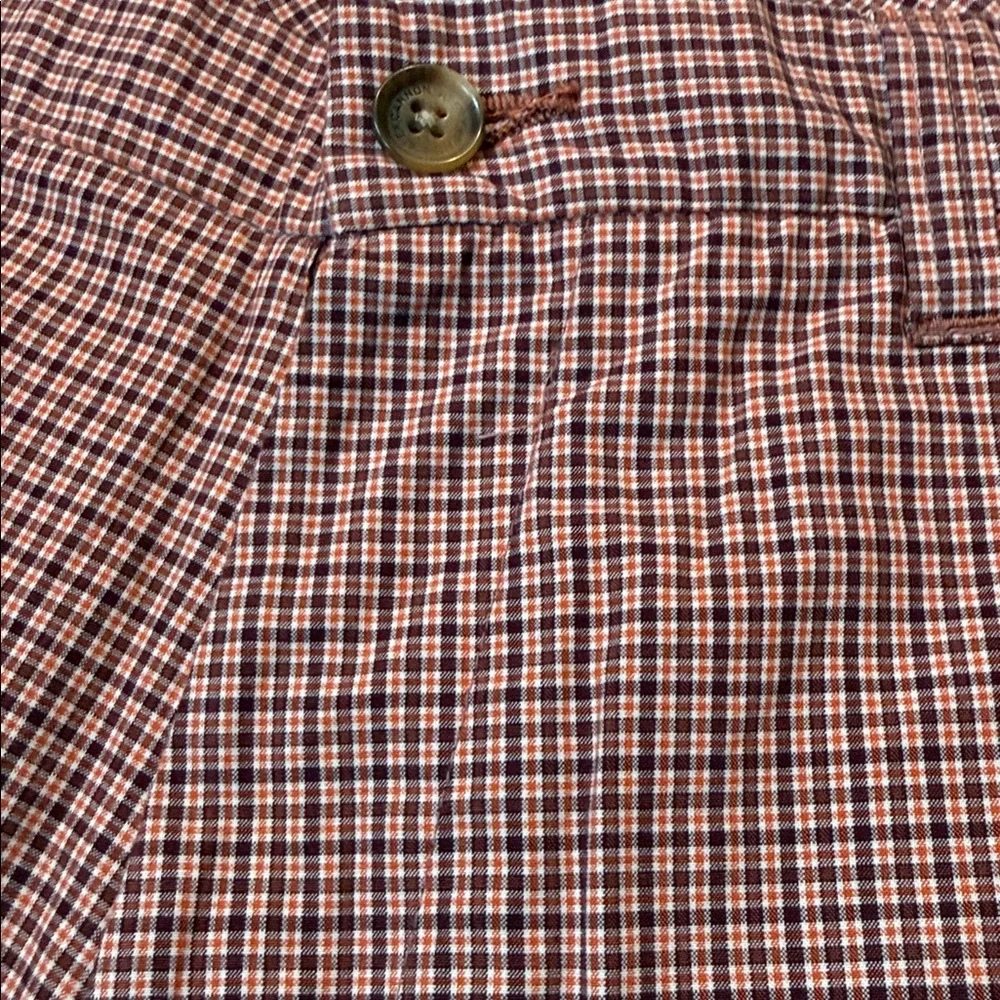Alex Cannon Micro Check Golf Shorts Men's Preppy Size 32‎